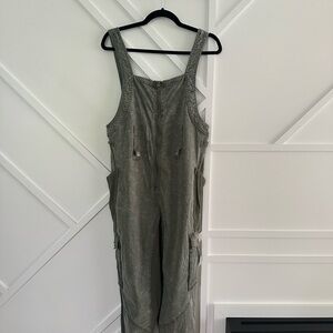Free People Olive Jumpsuit
